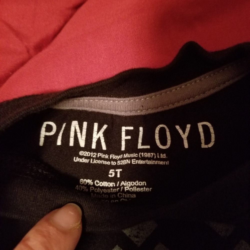 Toddler boys pink floyd shirt